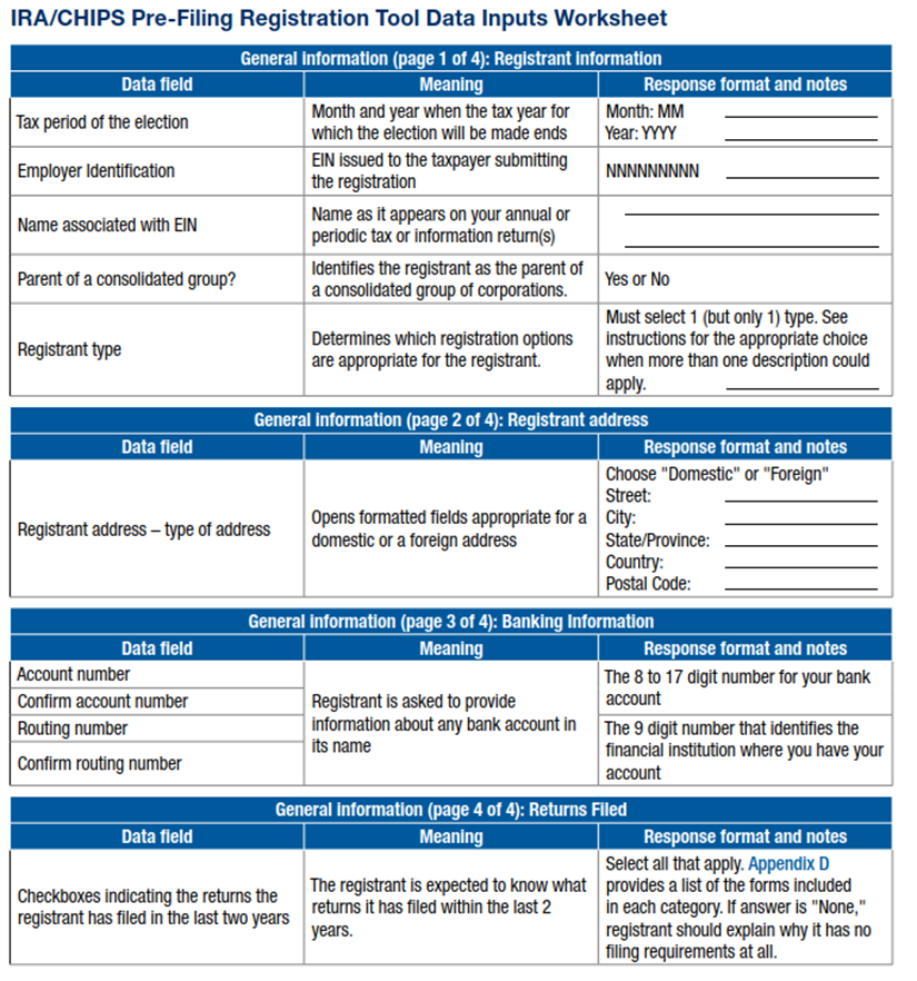 Pre-Filing Registration Tool Sign-in